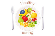 Healthy Eating Fruits Design Kit, a Food Illustration by Artspace (Thumbnail 3 of 9)