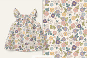 Wild flower seamless pattern, a Pattern Graphic by Cozy pattern shop (Thumbnail 4 of 4)