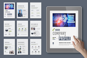 Clean and Business Profile E Book, an UI Kit Template by MightyDesign
