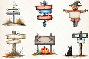 Halloween Haunted Signpost Clipart, an Illustration by Rose Art (Thumbnail 3 of 7)