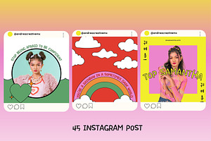 Korean Instagram Canva Template