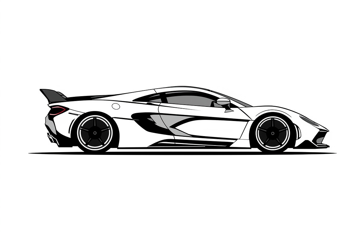 Racing Car Silhouette Set, an Illustration by BIPLOB EXPERT (Photo 4 of 9)