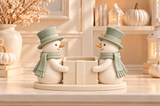 Christmas Snowman Candy Bowl STL, a Scene 3D Model by Layerology (Thumbnail 3 of 4)