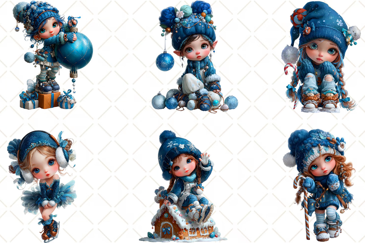 Winter Girl Clipart, an Illustration by Black Bird Studio (Photo 6 of 6)
