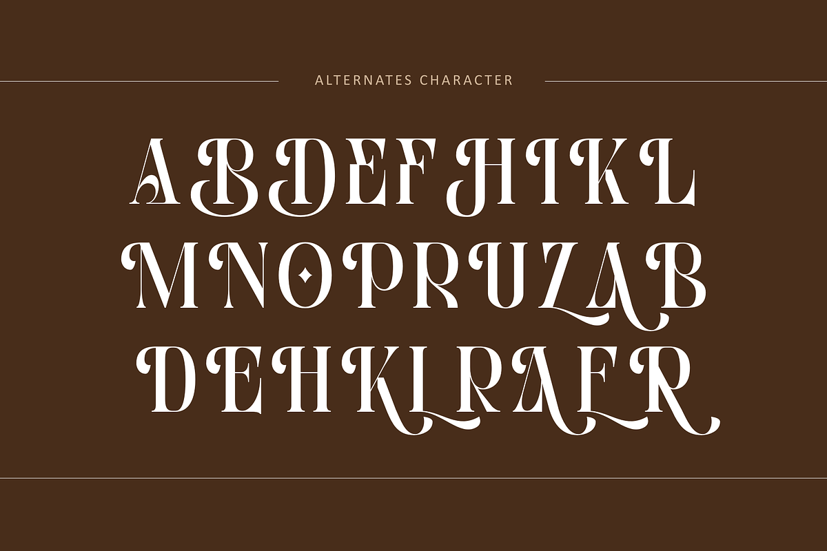 Bitho Luxury - Modern Logo Font, a Serif Font by Nirmana Visual (Photo 7 of 11)