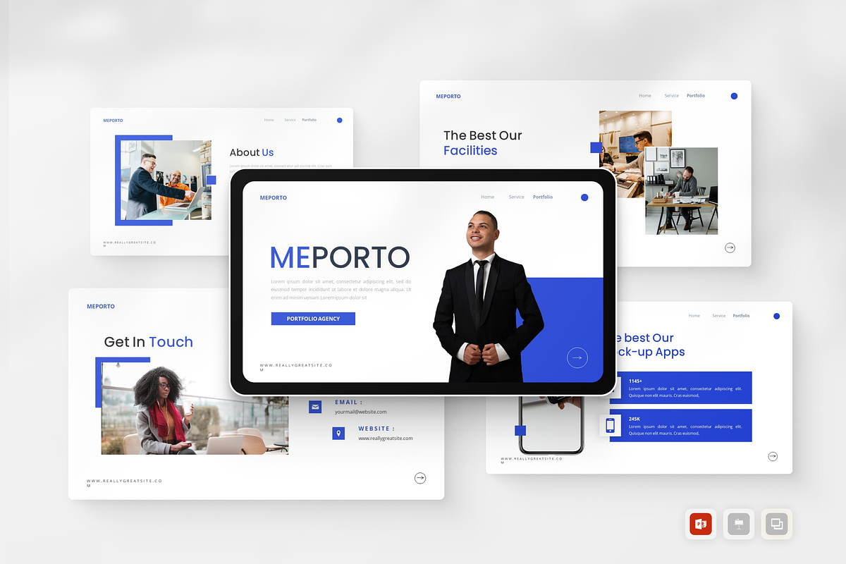 Portfolio Agency PowerPoint, a Presentation Template by Annora Studio (Photo 1 of 5)