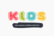 KidsCrayons Colored font, a Symbol Font by kaer_shop (Thumbnail 1 of 9)