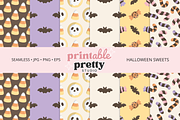 Halloween Sweets Clipart Pattern Set, a Seasonal Illustration by Printable Pretty Studio (Thumbnail 10 of 11)