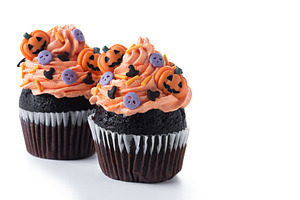 Halloween cupcakes with Halloween sprinkles, a Food & Drink Photo by etorres69