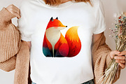 Watercolor Quirky Fox Clipart Bundle, an Illustration by Canvas Craft (Thumbnail 5 of 8)