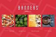 17 Instagram Food Banners, a Social Media Template by The Path (Thumbnail 1 of 6)