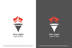 Fire Torch Logo Design Illustration, a Branding & Logo Template by Morvana Crew