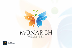 Monarch Wellness - Logo Template