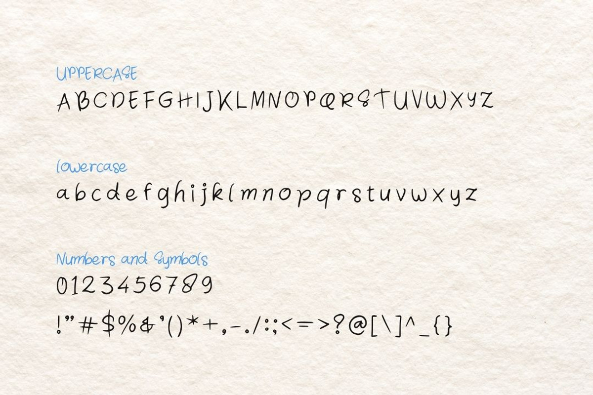 Handies | Natural Handwriting Font, a Handwritten Font by Everyday Perfection (Photo 2 of 5)
