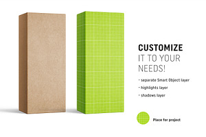 Box Mockup 50x135x35