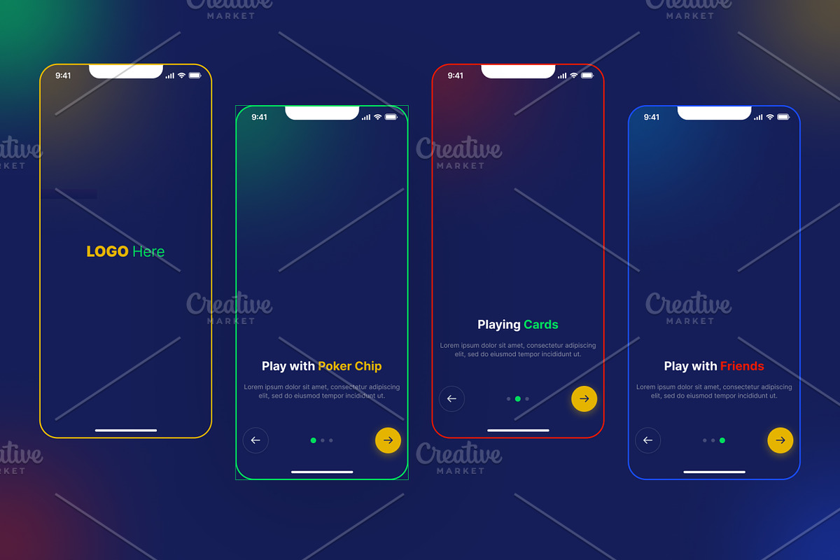 Poker Chips Sets & Playing Cards, an UI Kit Template by DesignBox (Photo 2 of 3)