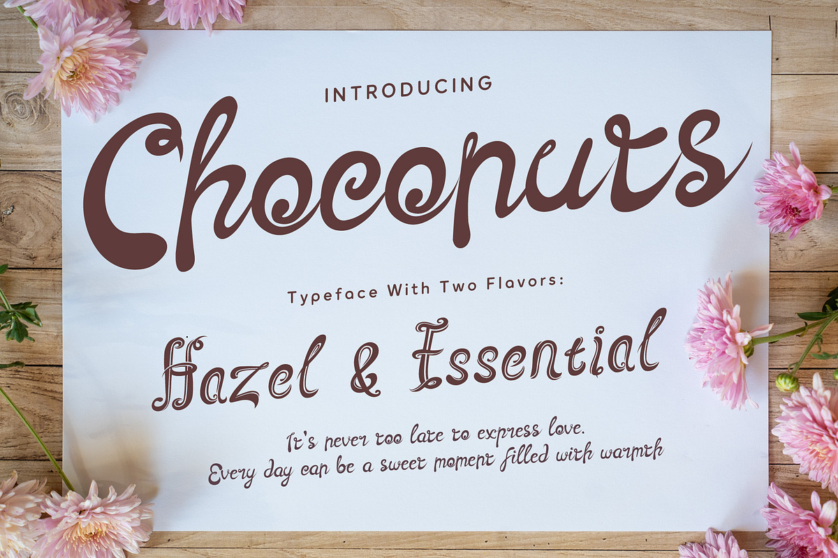 Choconuts Typeface, a Handwritten Font by HypeWorksCo (Photo 1 of 9)