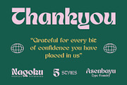 Nagoku Font Family, a Sans Serif Font by Asenbayu (Thumbnail 14 of 14)