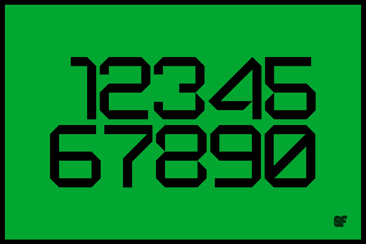 Sqair | Retro Sans | 4 Fonts, a Sans Serif Font by Superfried Font Shop (Photo 2 of 9)