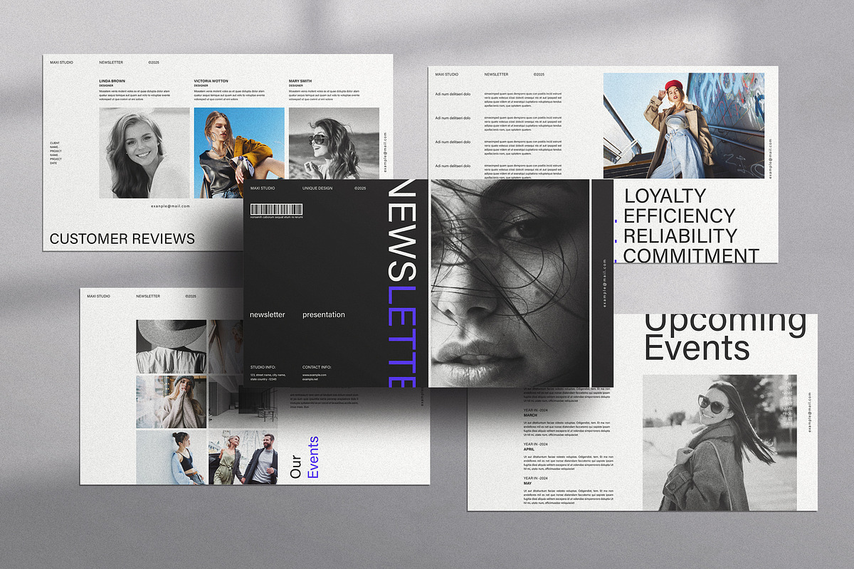 Newsletter Presentation Template, a Presentation Template by TemplatesForest (Photo 1 of 6)
