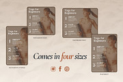 Yoga Social Media Templates - Canva, a Social Media Template by Unalome Design Studio (Thumbnail 5 of 5)