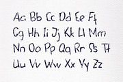 White Chalk Kid Scribbled Font, a Blackletter Font by RabbitAndPencil (Thumbnail 4 of 10)