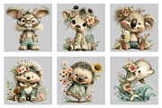 Whimsical Summer Animals Clipart, an Illustration by Black Bird Studio (Thumbnail 5 of 5)