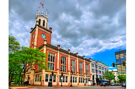 Manchester City Hall clock tower