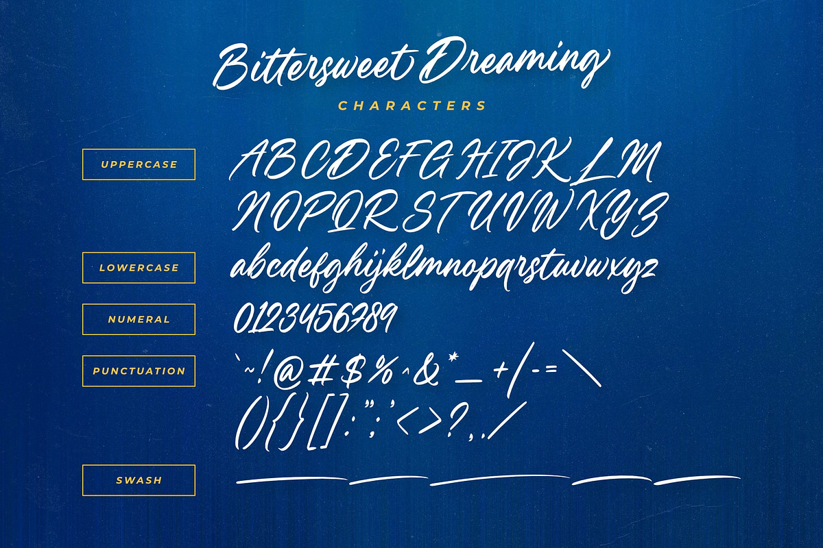Bittersweet Dreaming, a Handwritten Font by Damarletter (Photo 8 of 9)