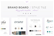 Brand Boards / Style Tiles VOL 1, a Templates & Theme by AM Studio (Thumbnail 1 of 11)