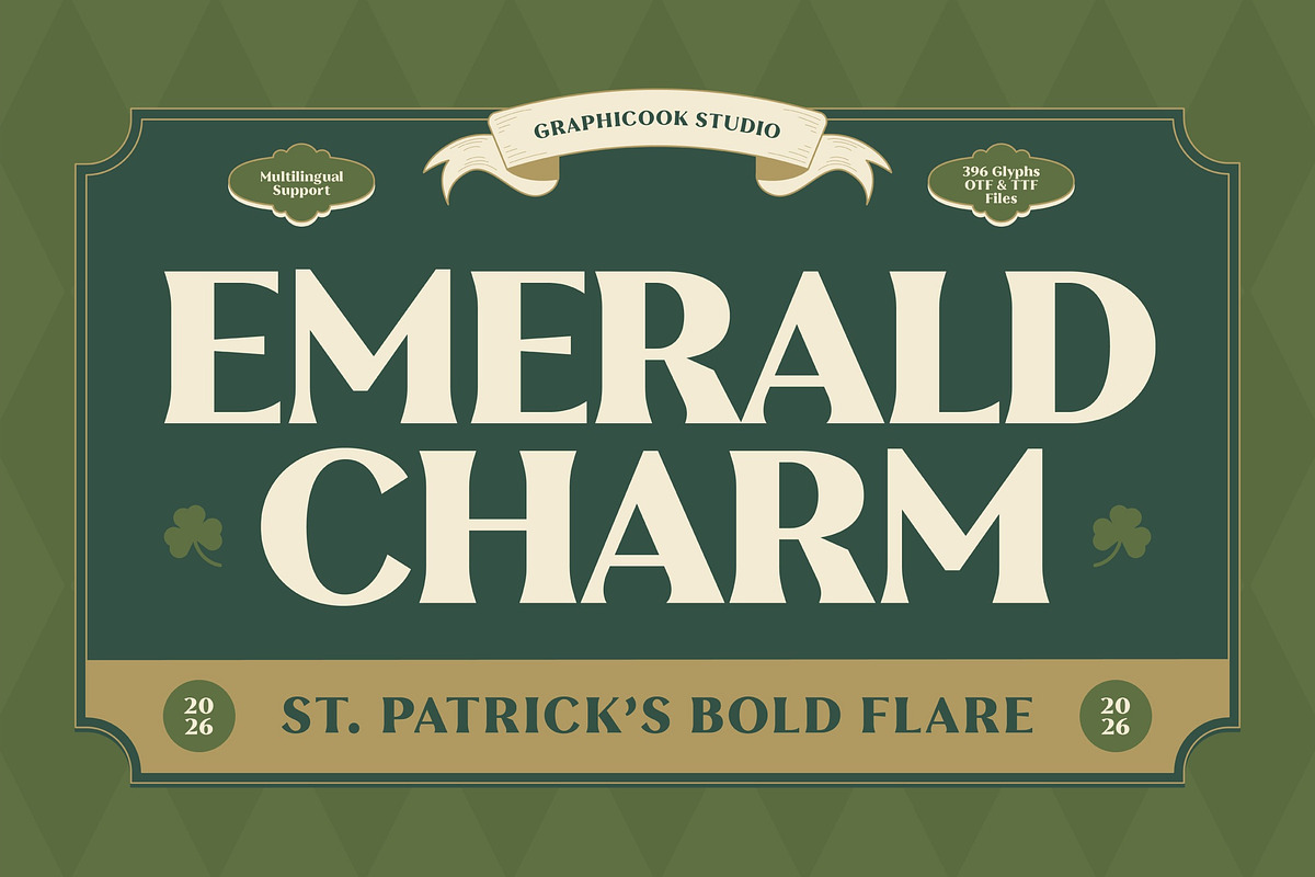 Emerald Charm, a Serif Font by graphicook (Photo 1 of 10)