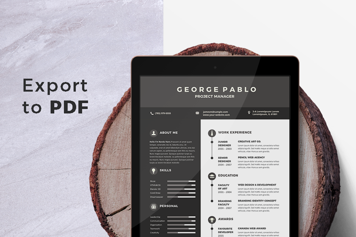Resume & CV Template, a Resume Template by Hito Graphic (Photo 7 of 8)