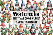 Christmas Gnome Clipart, an Illustration by Design Market (Thumbnail 1 of 3)