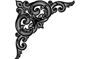 Premium Swirl Leaf Corner Frame, a Decorative Illustration by Creativeshirt (Thumbnail 14 of 20)