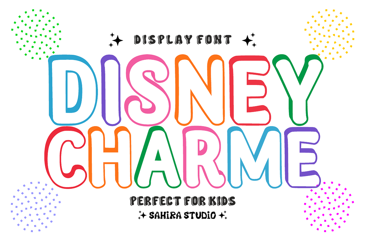 Outline Shadow - Playful Kids Font, a Sans Serif Font by Sahira Studio (Photo 3 of 4)