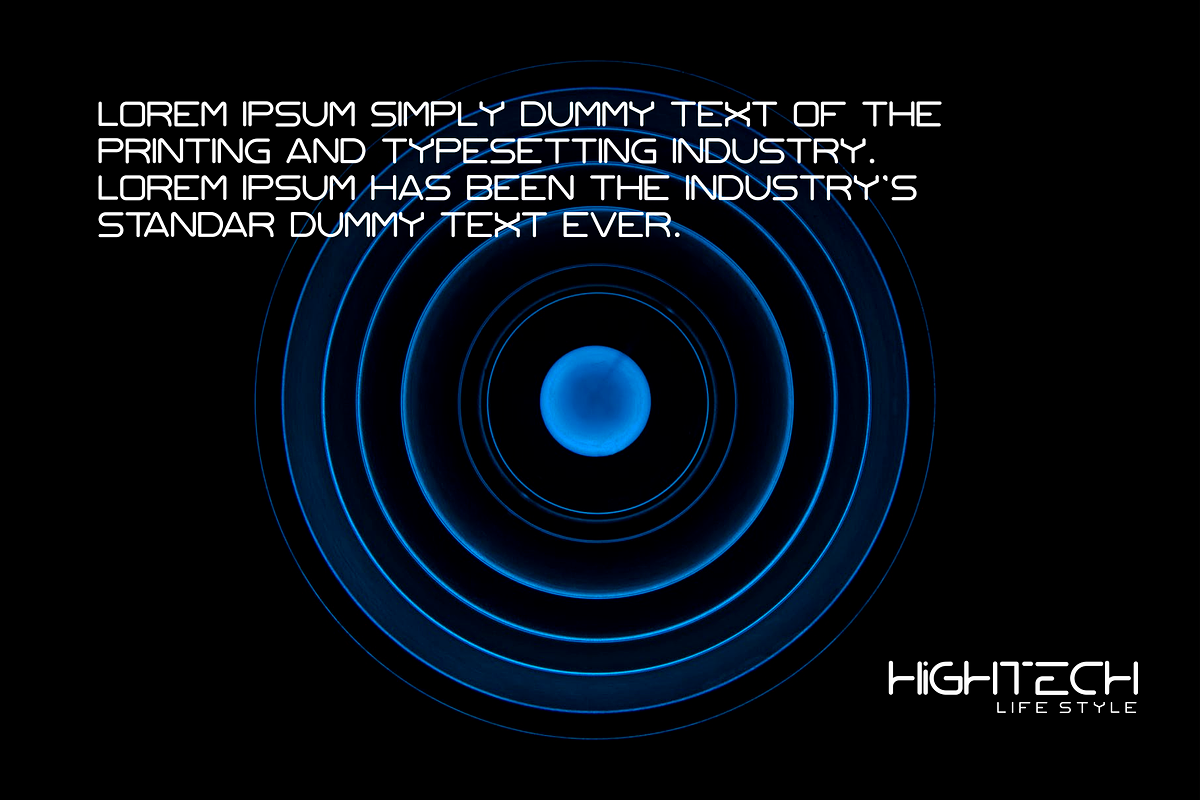 Effort High-Tech Font preview 2