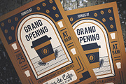 Cafe Grand Opening Flyer, a Flyer Template by Gumico Studio. (Thumbnail 2 of 3)
