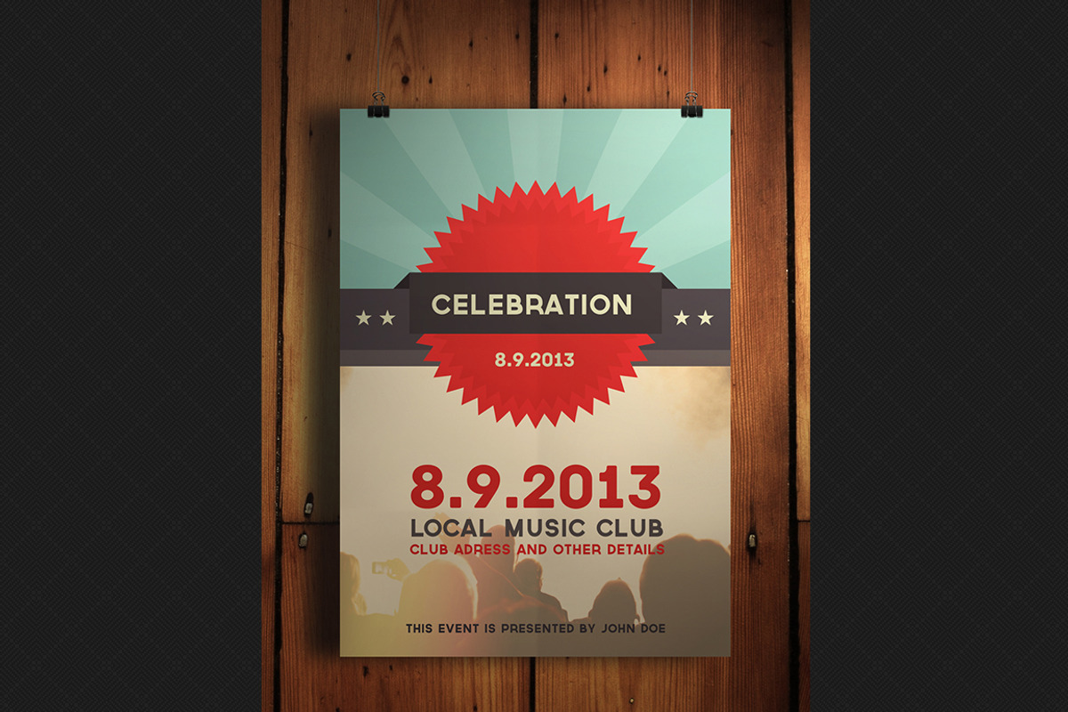 Celebration Music Flyer PSD, a Flyer Template by M K GRAPHICS (Photo 2 of 2)