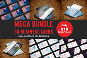 Mega Bundle Business Cards, a Business Card Template by DesignsStore (Thumbnail 1 of 7)