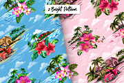 Vintage Hawaiian Illustration Pack, an Illustration by Lindy_doodle (Thumbnail 6 of 8)
