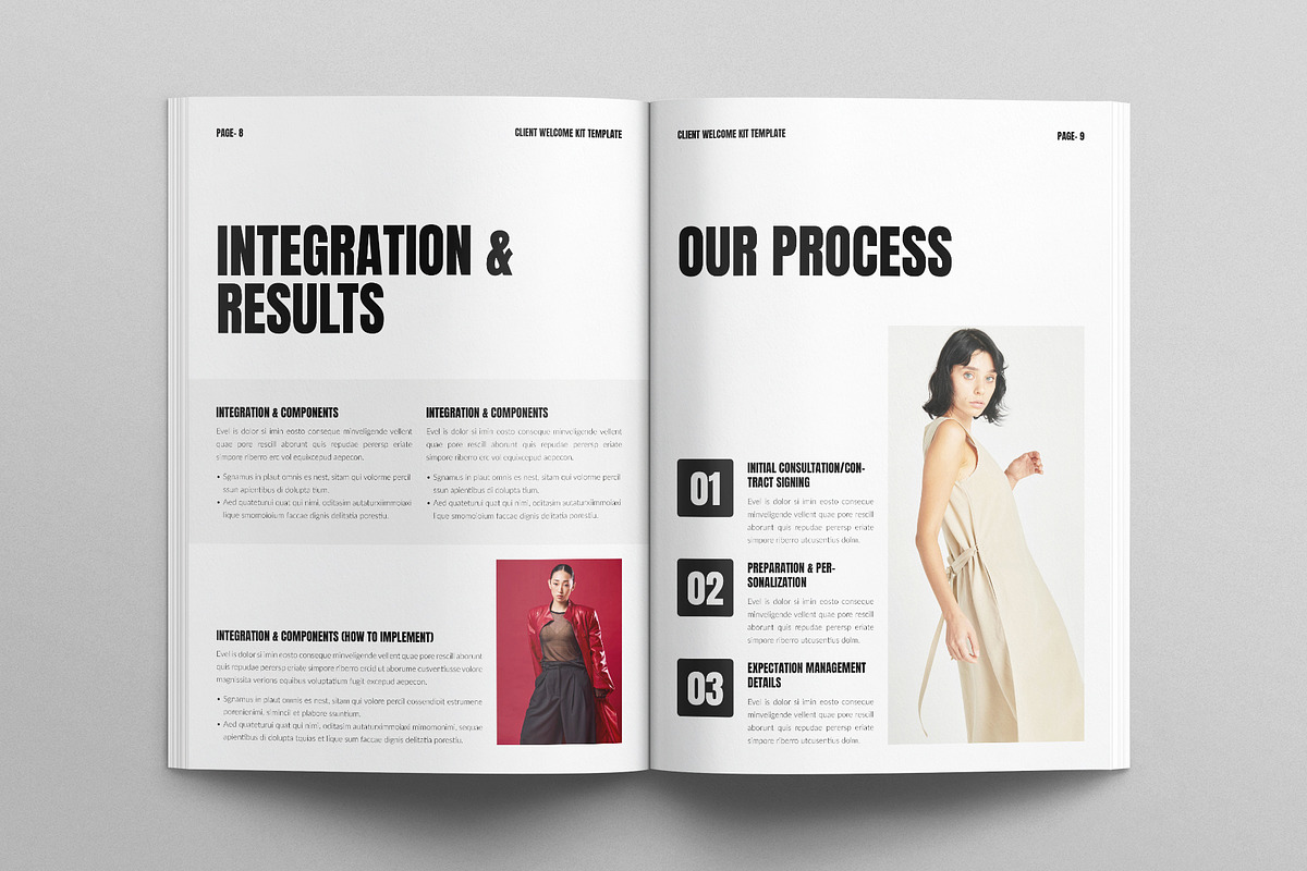 Welcome Kit Template, a Brochure Template by E-Type (Photo 4 of 7)