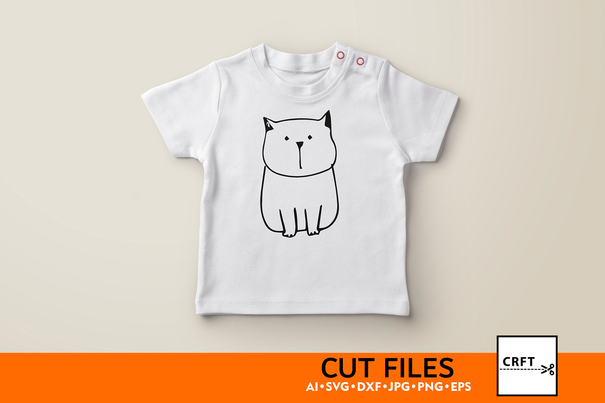 Black & White Cat Bundle 6 Designs, an Illustration by LaserCutano (Photo 6 of 7)
