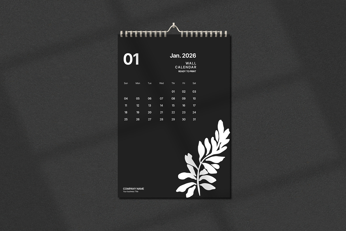 2026 A4 Wall Calender Template preview 6