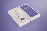 Aesthetic Portrait Business Cards, a Business Card Template by graphicook (Thumbnail 3 of 3)