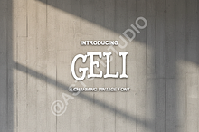 Geli Typeface - Modern Elegant Sans