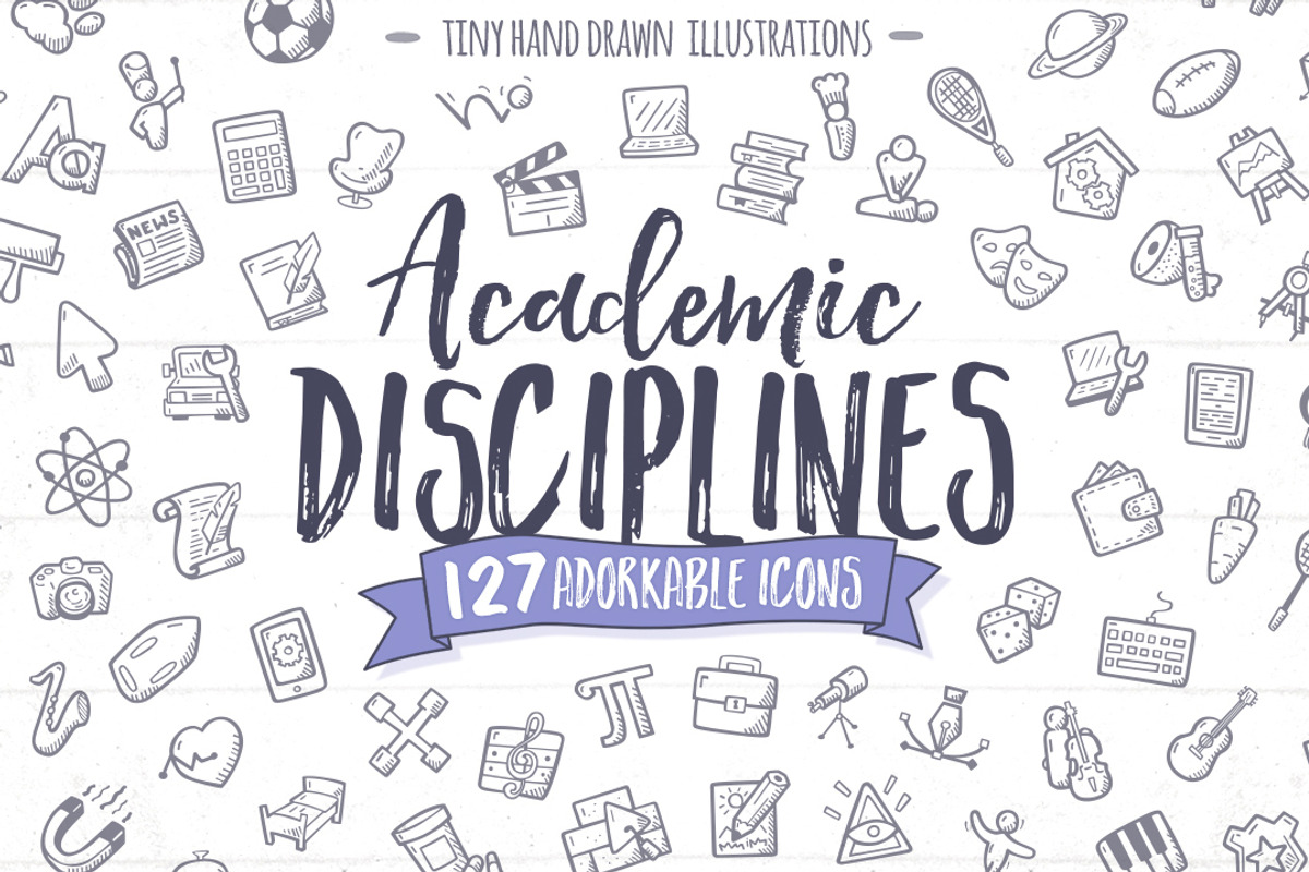 Academic Disciplines Education Icons, an Outline Icon by Good Stuff No Nonsense (Photo 1 of 5)