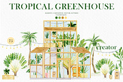 TROPICAL GREENHOUSE. Plants & decor, an Object Graphic by AnnaTkachi (Thumbnail 1 of 9)