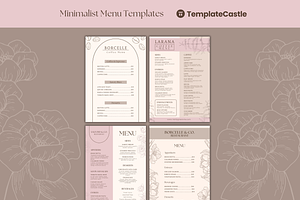 4 Elegant Menu Restaurant Templates, a Templates & Theme by TemplateCastleStore