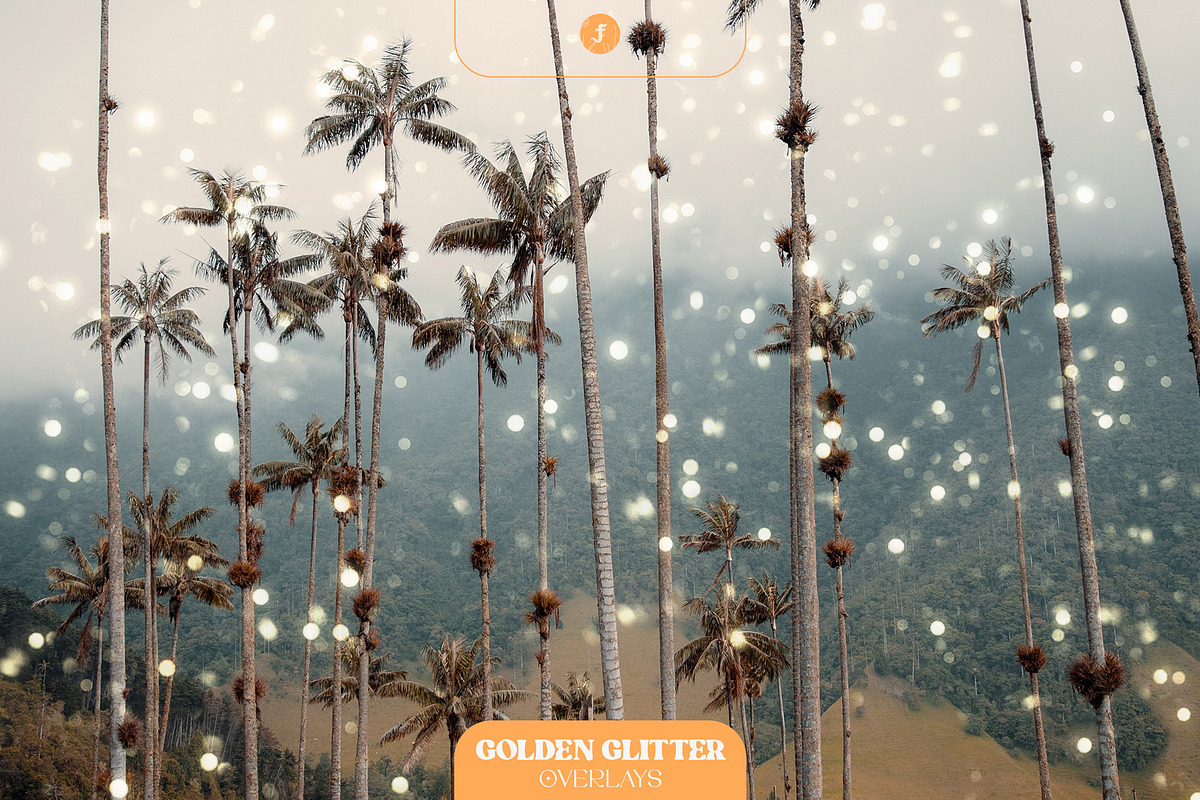 Golden Glitter Overlays, a Texture Graphic by Freezerondigital (Photo 9 of 16)