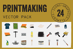 Printmaking Vector Graphic Pack